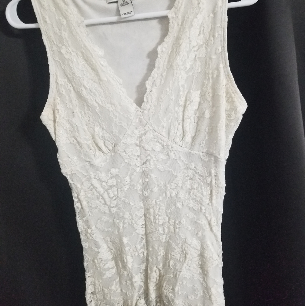 White lace top